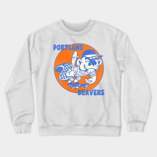 Defunct Portland Beavers Baseball Team Crewneck Sweatshirt